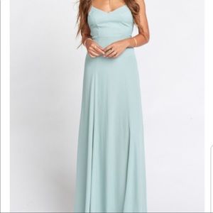 Show Me Your Mumu Bridesmaid Maxi Dress in Sage